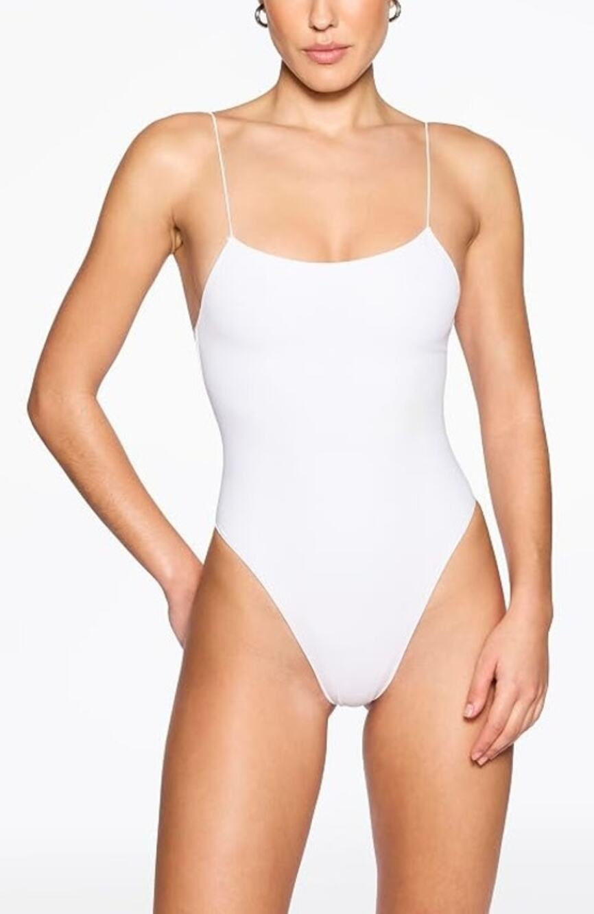Tropic of C Women's Medium White The Sculpting C One Piece Swimsuit Beach D28-2